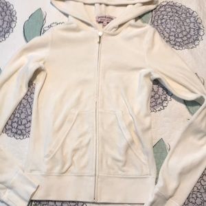 Juicy Couture cream tracksuit top.